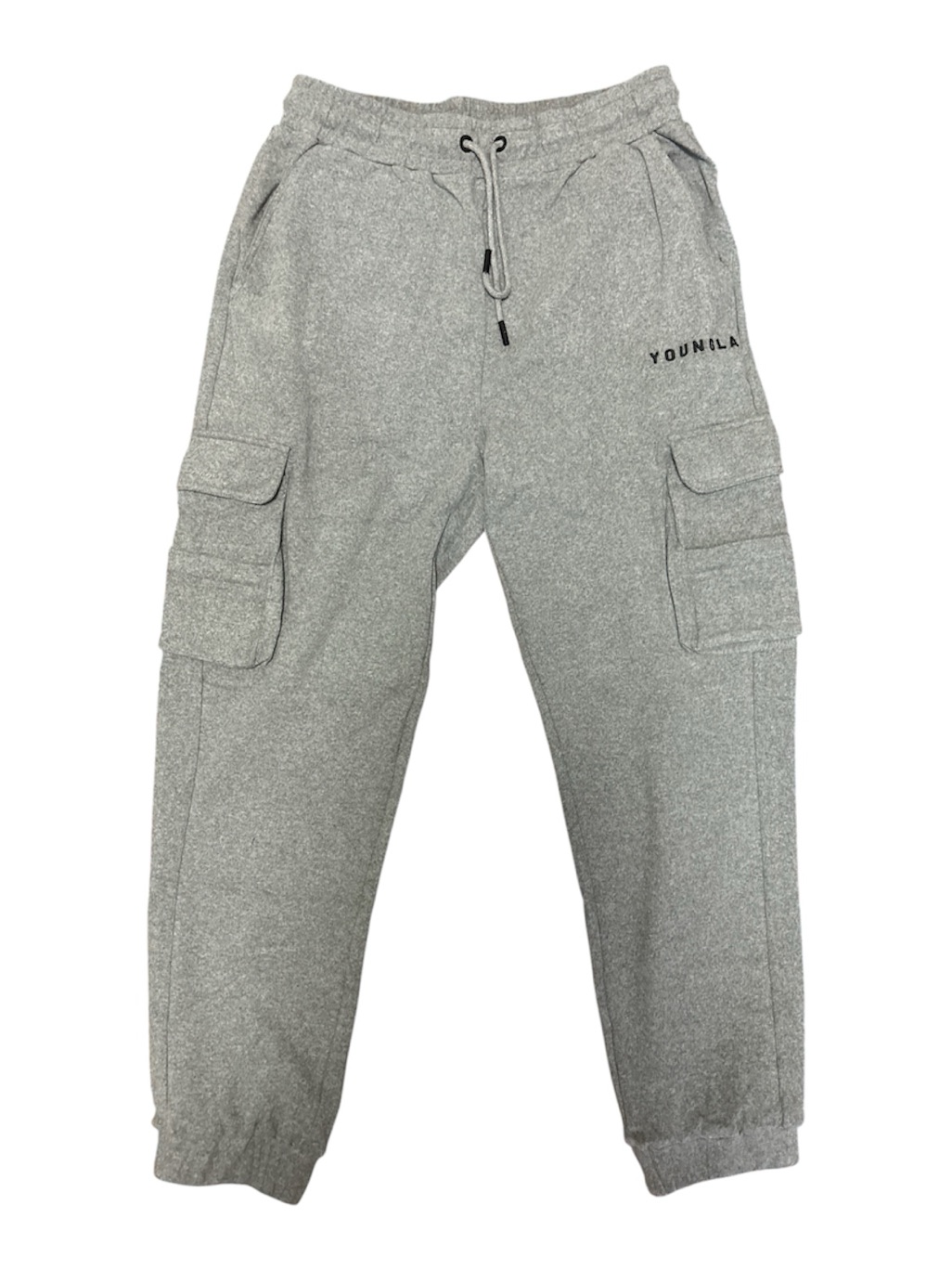 Youngla Cargo Heather Gray Joggers Size: Large Nwt